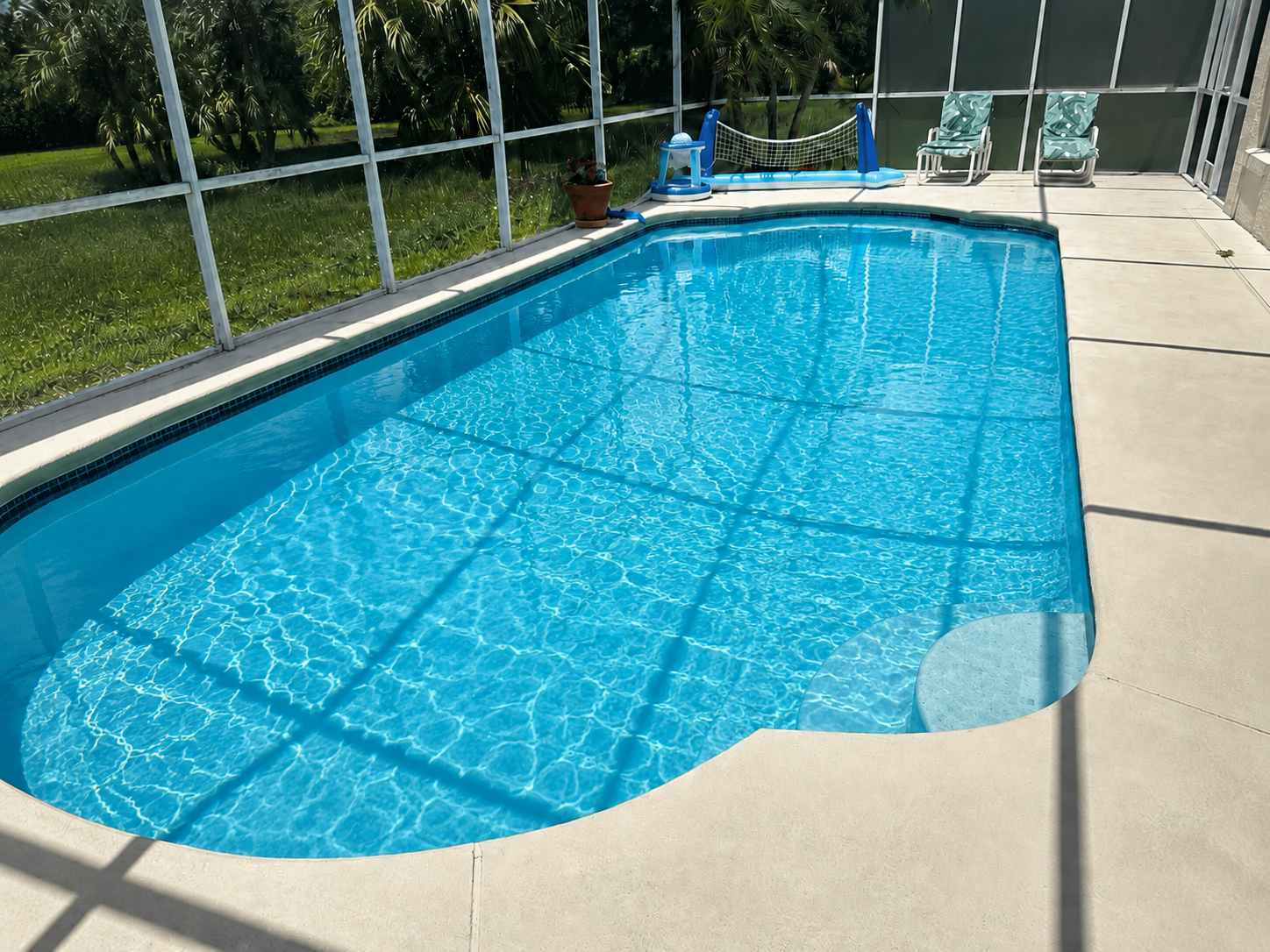 Pool after cleaning